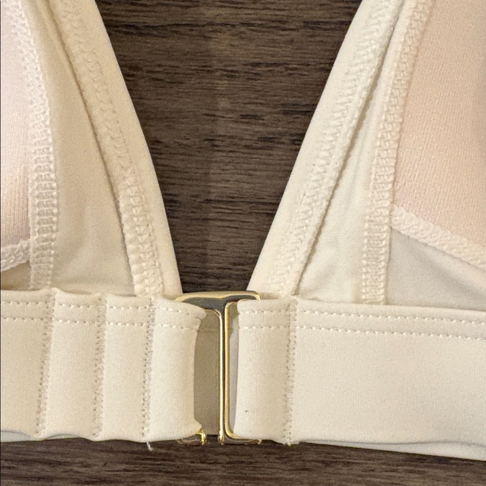 NWT [Summersalt] Plunge Bikini Swimsuit Top in White Sand Women’s Multiple Sizes - Picture 11 of 13